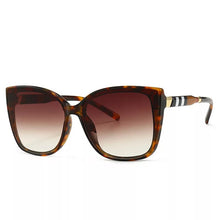 Load image into Gallery viewer, Cat Eye Stripe Sunglasses
