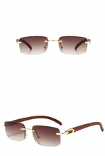 Load image into Gallery viewer, Frameless Wood Grain Sunglasses
