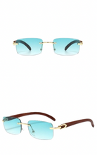 Load image into Gallery viewer, Frameless Wood Grain Sunglasses
