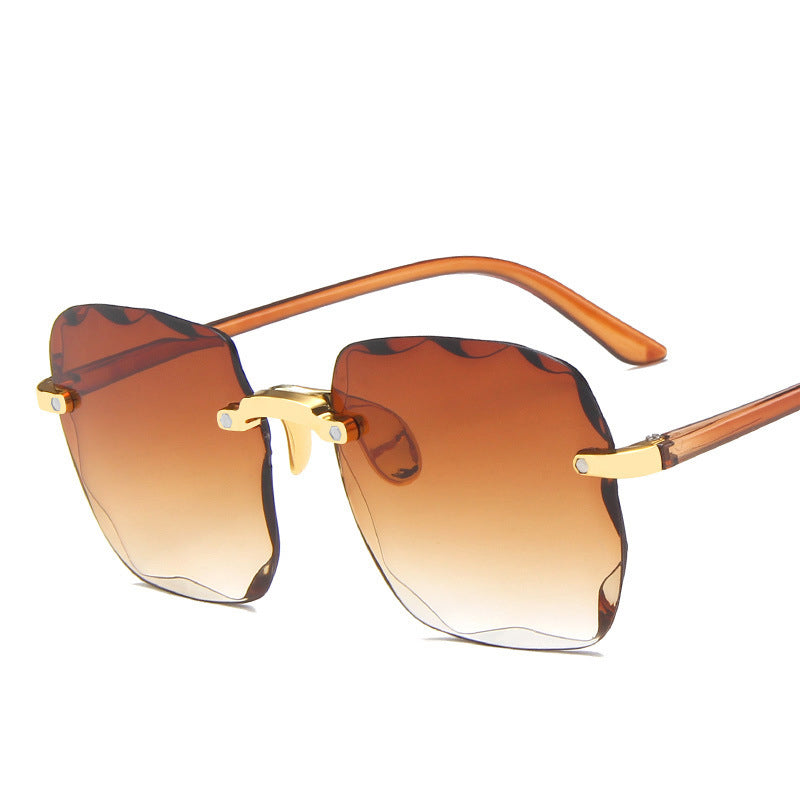 Square Rimless Sunglasses