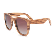 Load image into Gallery viewer, Bamboo Zebra Wood Sunglasses
