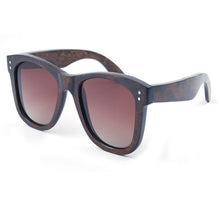 Load image into Gallery viewer, Bamboo Zebra Wood Sunglasses
