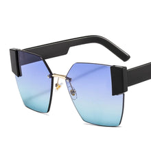 Load image into Gallery viewer, Oversized Vintage Rimless Square Cat Eye Sunglasses
